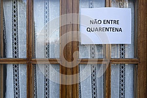 No entry in  Portuguese  language sign