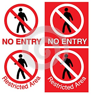 No entry & restricted area