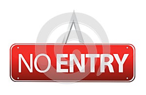 No entry sign illustration design