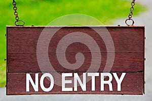 No entry sign photo