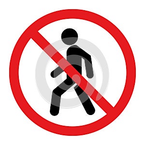 No entry sign Vector illustration.