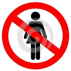 No entry vector sign