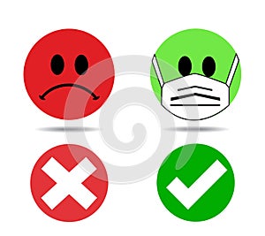 No Face Mask, No Entry icon