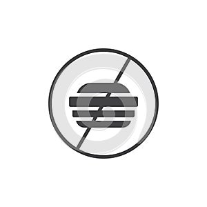 No fast food vector icon