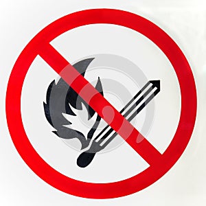 No fire sign