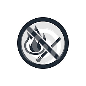 No fire sign icon
