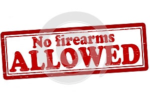 No firearms allowed