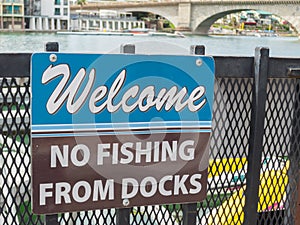 No fishing from the dock