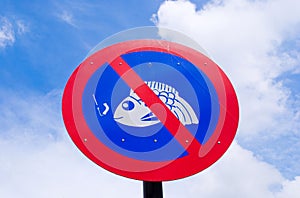 No fishing sign