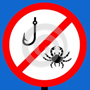 No fishing sign