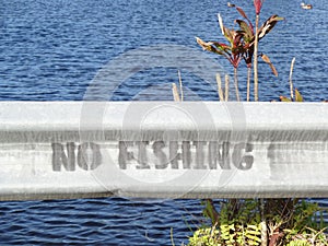 No fishing sign