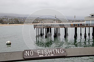 No Fishing on Stearns Wharf