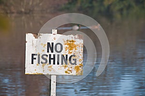 No Fishingsign.