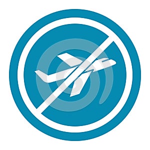 No flight during Coronavirus  Glyph Style vector icon which can easily modify or edit