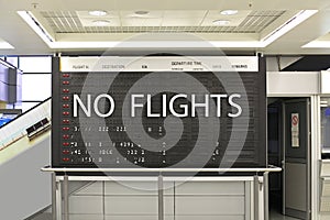 No Flights Board