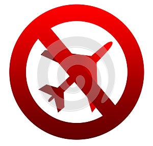 No flying aircraft sign
