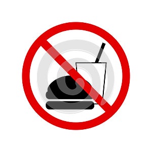 No food or drink allowed sign