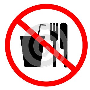 No food and drink sign