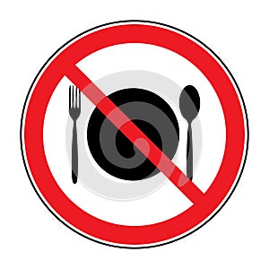 No food sign