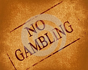 No gambling