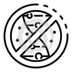 No genetic experimentation icon, outline style