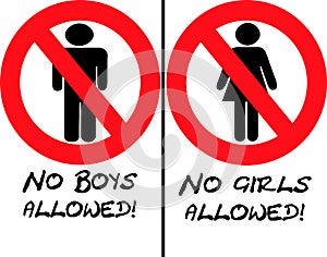 No Girls or Boys Allowed