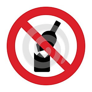 No glass or bottles allowed in this area. Forbid to throw on the street, beach or park