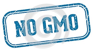 no gmo stamp. no gmo rectangular stamp on white background