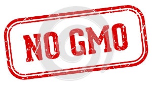 no gmo stamp. no gmo rectangular stamp on white background