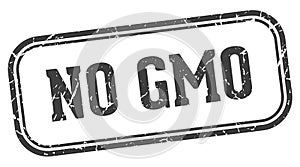 no gmo stamp. no gmo rectangular stamp on white background