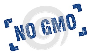 no gmo stamp. square grunge sign isolated on white background