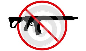 No guns allowed sign No weapon allowed symbol