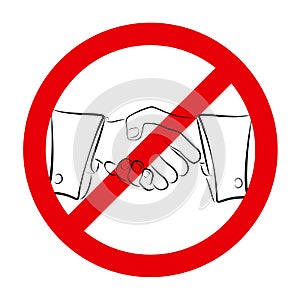 No Handshake Button Symbol