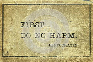 No harm Hippocrates photo