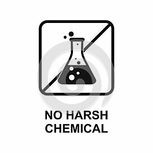 No harsh chemical skincare icon for medical product