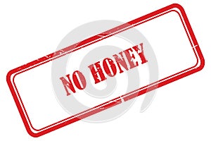 no honey stamp on white