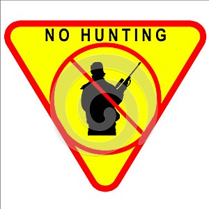 No Hunting Sign