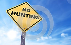 No hunting sign