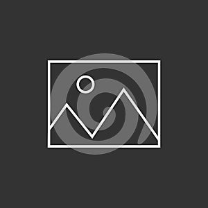 No image available icon. Flat, vector illustration