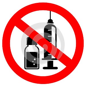 No injection vector sign