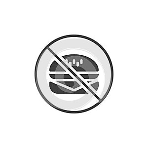 No junk food vector icon