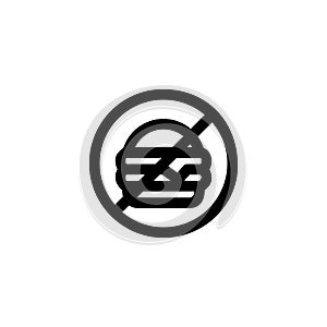 no junkfood Food Vegetable Snack Yummy Monoline Symbol Icon Logo for Graphic Design UI UX and Website
