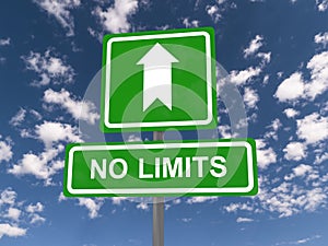No limits sign