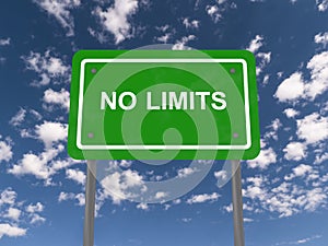 No limits sign photo