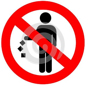 No littering sign