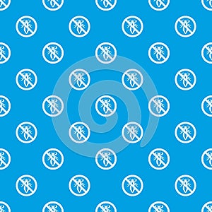 No louse sign pattern seamless blue