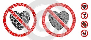 No love Composition Icon of Trembly Elements