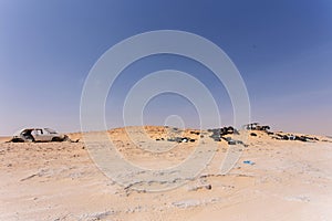 No-man's land between Morocco and Mauritania