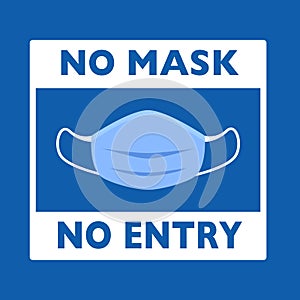 No mask no entry photo