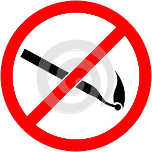 No match sign Vector illustration. Flat design.